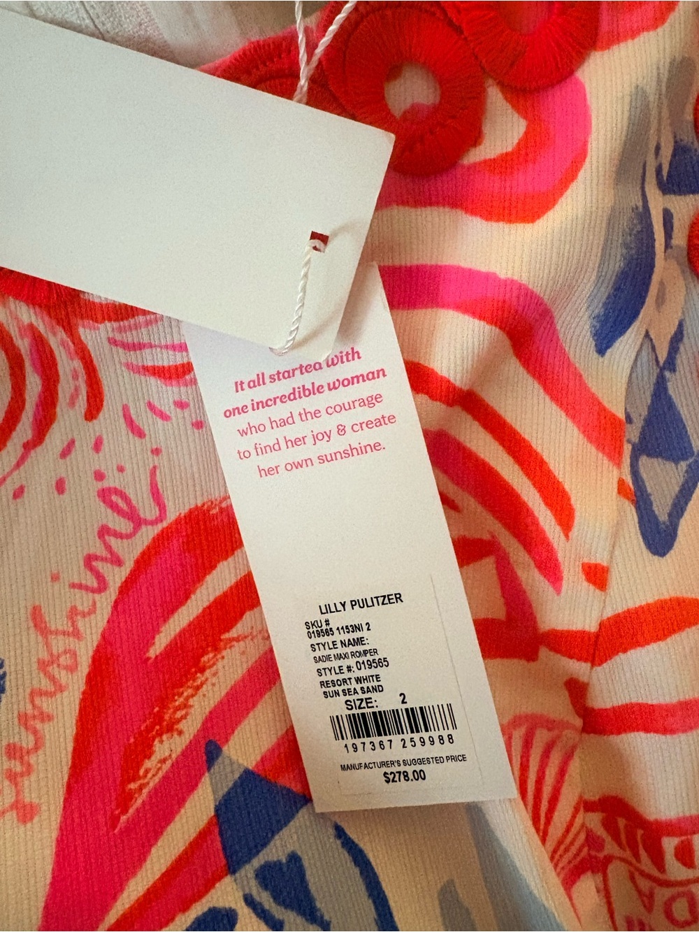 NWT Lilly Pulitzer Sadie Maxi Romper Size 2 - Picture 5 of 6